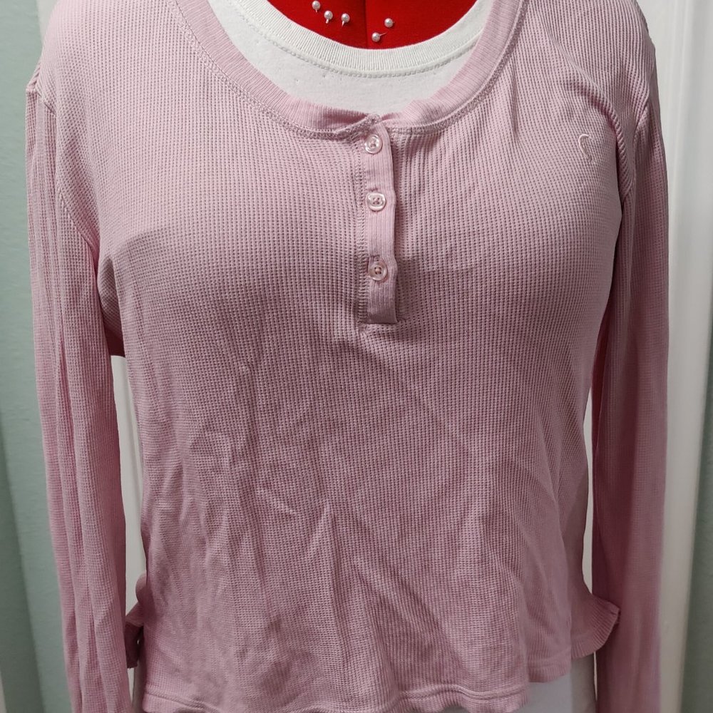 ZYIA Activewear Petal Cloud Peak Thermal Pajama Shirt (XL)